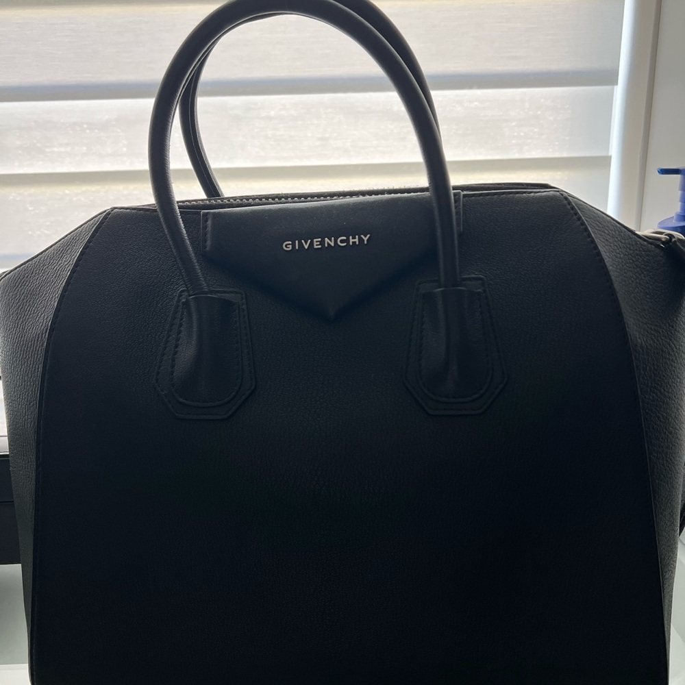 Givenchy Classic Black Leather Satchel
